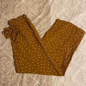 Xhilaration Brown Polka Dot Pants